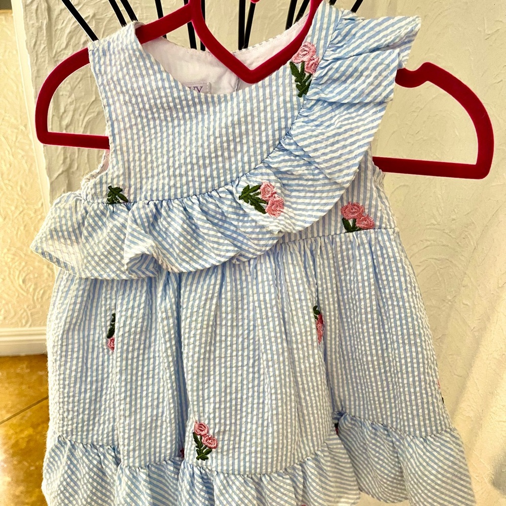 Iris and Ivy Easter Floral Embroidered Dress like new, worn once.